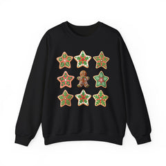 Festive Gingerbread Sweatshirt, Holiday Crewneck, Christmas Gift, Cozy Sweatshirt, Unisex Casual Wear