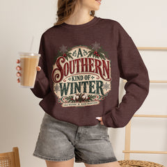 Southern Kind of Winter Crewneck Sweatshirt- Christmas