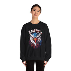 AMERICA - Bald Eagle- Unisex Heavy Blend™ Crewneck Sweatshirt