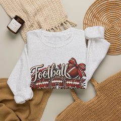 Football Mom Crewneck Sweatshirt — Leopard & Bow Team Spirit