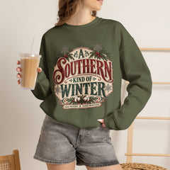 Southern Kind of Winter Crewneck Sweatshirt- Christmas