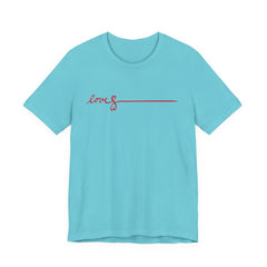 Love Signature T-Shirt – Minimal Red Script Tee