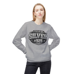 Team Silver #925 Crewneck Sweatshirt- Jewelry Lover