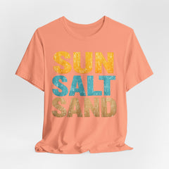 Sun Salt Sand Beach T-Shirt — Retro Coastal Summer Tee