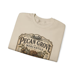 Pecan Grove Mercantile Vintage Logo Sweatshirt - Southern Heritage