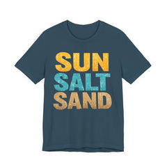Sun Salt Sand Beach T-Shirt — Retro Coastal Summer Tee