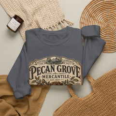 Pecan Grove Mercantile Vintage Logo Sweatshirt - Southern Heritage