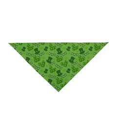 St. Patrick's Day Pet Bandana - Green Hats & Banners