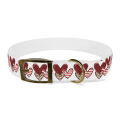 Dog Collar- Rustic Hearts