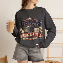 Texas Cotton Gin & Seed Co. Crewneck Sweatshirt - Southern Heritage