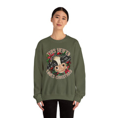 Christmas Cow Sweatshirt