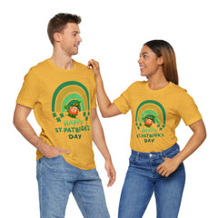 St. Patrick's Day Rainbow LeprechaunTee - Unisex Short Sleeve Shirt