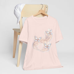 Butterfly Sparkle Tee — Pastel Crystal Butterflies Graphic T-Shirt
