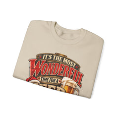 It’s the Most Wonderful Time for a Beer Crewneck Sweatshirt - Christmas