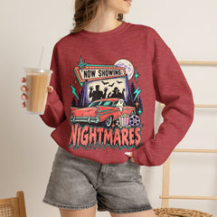 Nightmares Retro Movie Crewneck Sweatshirt- Halloween Vibes