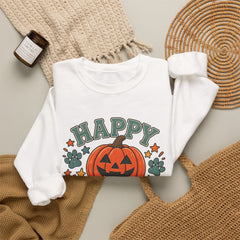 Halloween Crewneck Sweatshirt — "Happy Howl-oween" Pumpkin Graphic - Southern Heritage