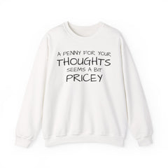 Sweatshirt Funny - Penny for Your Thoughts Design