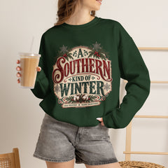 Southern Kind of Winter Crewneck Sweatshirt- Christmas