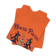 Hocus Pocus Halloween T-Shirt, Witch Tee, Unisex Halloween Shirt, Spooky Season Apparel, Costume Party Top