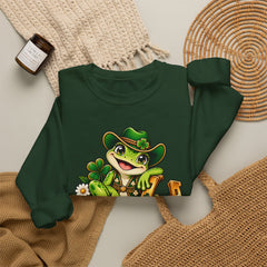 Hoppy Go Lucky Frog St. Patrick’s  Day Sweatshirt