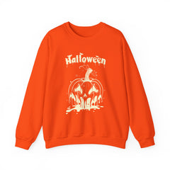 Halloween Pumpkin Sweatshirt, Cozy Fall Apparel, Unisex Crewneck, Perfect for Halloween, Fall Fashion, Pumpkin Spice Lover Gift
