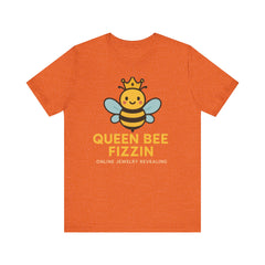 Queen Bee Fizzin' Unisex T-Shirt - Cute Bee Graphic Tee for Bee Lovers