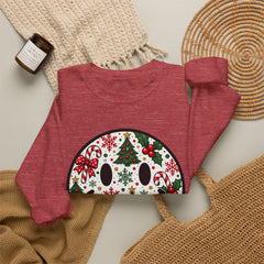 Christmas Smiley Crewneck Sweatshirt — Festive Holiday Smile Graphic