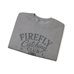 Firefly Catching Club Sweatshirt — Vintage Mason Jar Summer Nights Crewneck - Southern Heritage