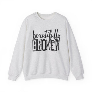 Beautifully Broken Crewneck Sweatshirt - Embrace Your Flaws