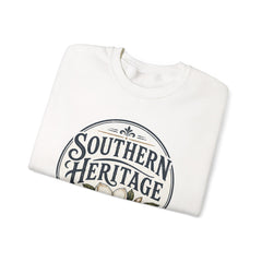 Southern Heritage Crewneck Sweatshirt — Vintage Magnolia Graphic
