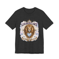 Lionheart T-Shirt — "Let Your Heart Lead" Lion Graphic Tee