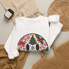 Christmas Smiley Crewneck Sweatshirt — Festive Holiday Smile Graphic