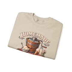 Crewneck Sweatshirt — "Homemade Ice Cream Social" Vintage Ice Cream Maker Design