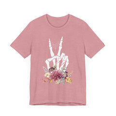 Bone Fingers w Flowers - Halloween T-Shirt