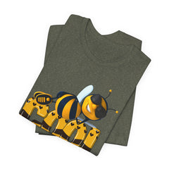Bee Cool -Unisex Short Sleeve Tee - Fun, Casual Summer T-Shirt