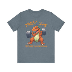 Jurassic Gains- Fitness T-shirt for Gym Workouts