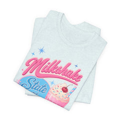 Milkshake State of Mind T-Shirt — Retro Diner Cherry Milkshake Tee