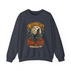 Midnight Howl Club Sweatshirt — Moonlit Wolves Graphic Crewneck