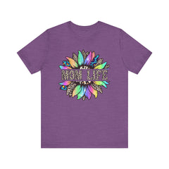 Sunflower Leopard Mom Tee