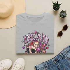 "Dead Gorgeous" T‑Shirt- Skull Floral- Halloween Vibes