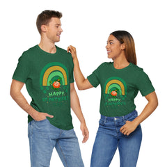 St. Patrick's Day Rainbow LeprechaunTee - Unisex Short Sleeve Shirt