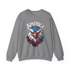 AMERICA - Bald Eagle- Unisex Heavy Blend™ Crewneck Sweatshirt