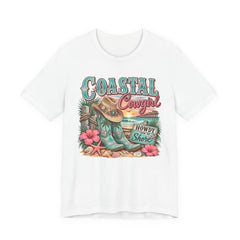 Coastal Cowgirl Tee — "Howdy Shore" Beach Western Graphic T-Shirt
