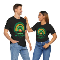 St. Patrick's Day Rainbow LeprechaunTee - Unisex Short Sleeve Shirt