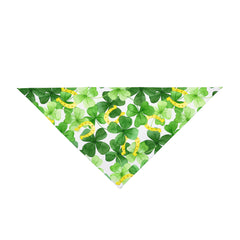 St. Patrick's Day Pet Bandana - Clover & Horseshoes