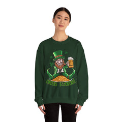 St. Patrick's Day Unisex Crewneck- Cheers Leprechaun