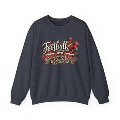Football Mom Crewneck Sweatshirt — Leopard & Bow Team Spirit