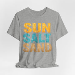 Sun Salt Sand Beach T-Shirt — Retro Coastal Summer Tee