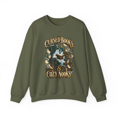 Cursed Books & Cozy Nooks Sweatshirt — Gothic Reading - Halloween BP