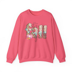 Cozy It’s Fall Y’all Sweatshirt with Floral Design, Perfect for Autumn Style, Thanksgiving Gift, Casual Wear, Seasonal Comfort